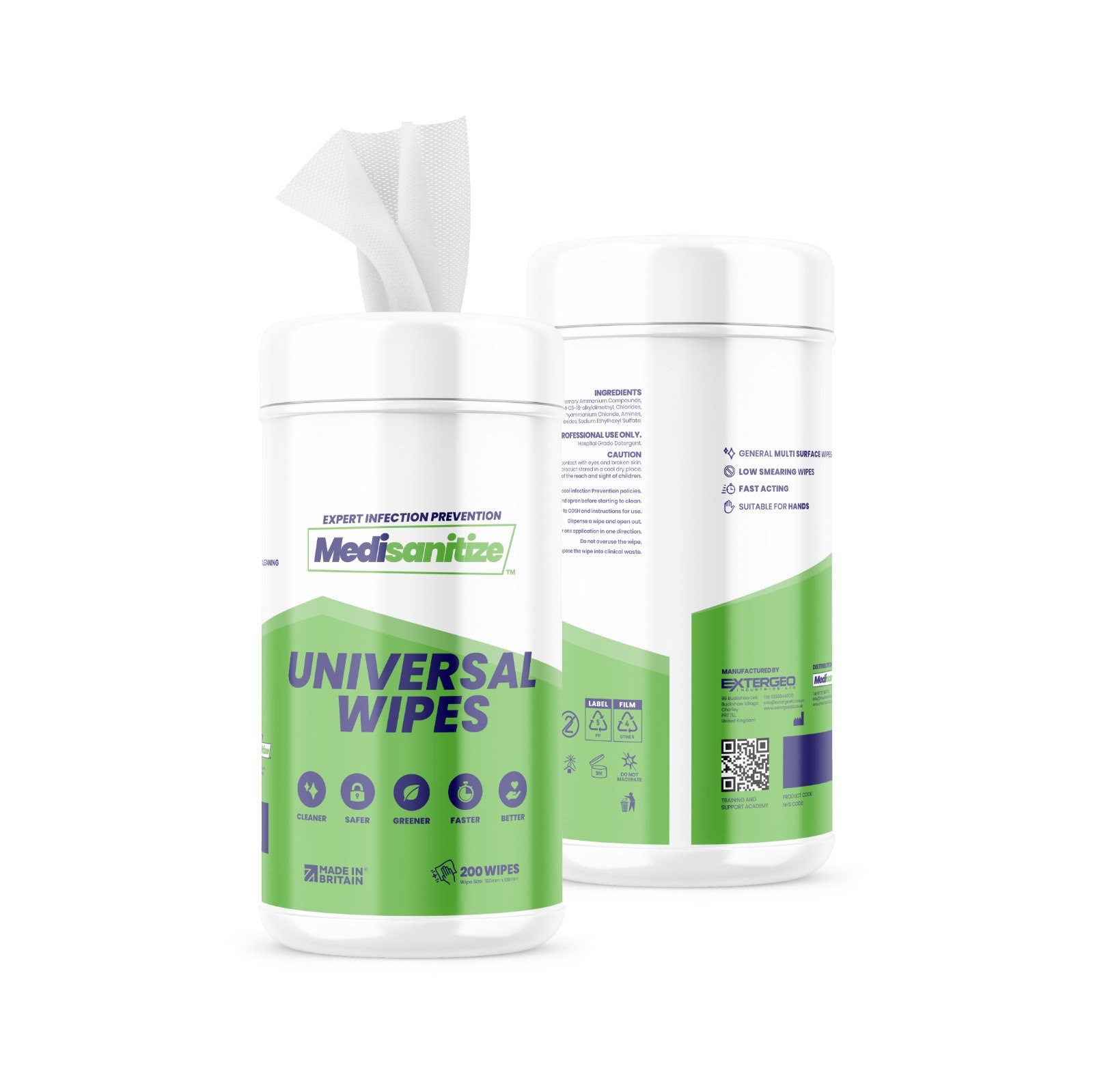 Universal Wipes (Dispenser Pack) zz plants